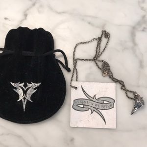 Stephen Webster fly by night bird skull necklace